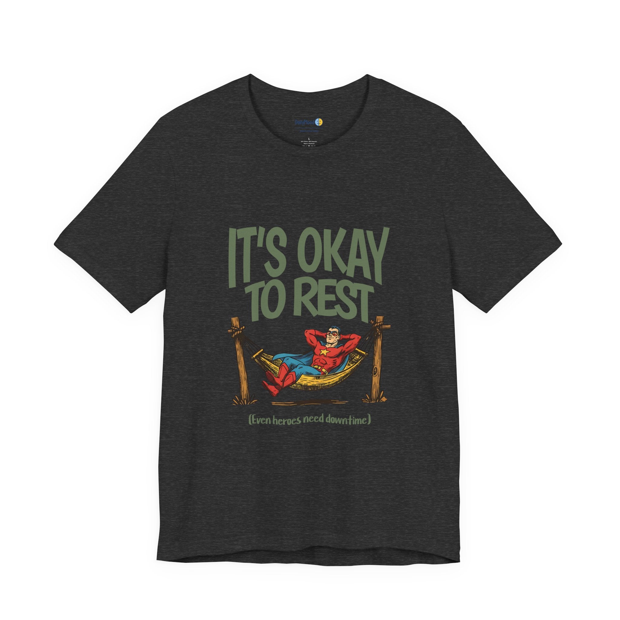 Relaxation Reminder Tee - "It's Okay to Rest" Unisex Jersey Short Sleeve