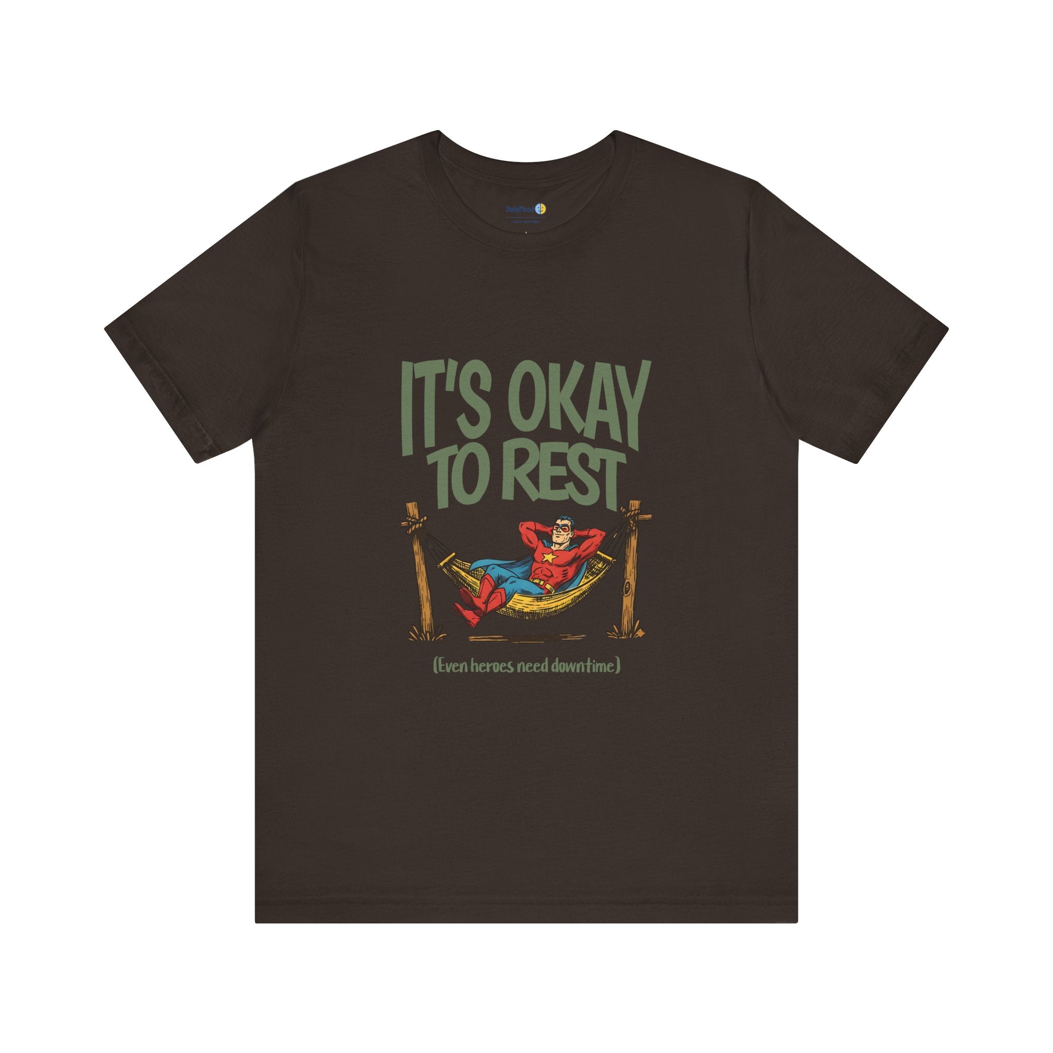 Relaxation Reminder Tee - "It's Okay to Rest" Unisex Jersey Short Sleeve